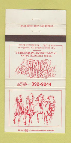 Matchbook Cover - Restless Wind San Marcos TX 30 Strike
