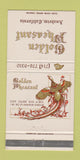 Matchbook Cover - Golden Pheasant Anaheim CA 30 Strike