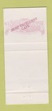 Matchbook Cover - Kaminsky's Cafe Charleston Mount Pleasant SC 30 Strike