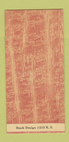 Matchbook Cover - Stock Design Cut Wood Grain SAMPLE 30 Strike