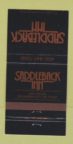 Matchbook Cover - Saddleback Inn Oklahoma City OK 30 Strike