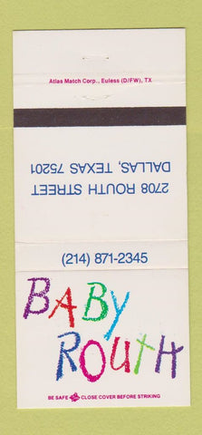 Matchbook Cover - Baby Routh Dallas TX 30 Strike