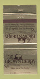 Matchbook Cover - Brown Derby Hollywood CA 30 Strike
