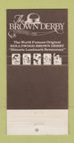 Matchbook Cover - Brown Derby Hollywood CA 30 Strike