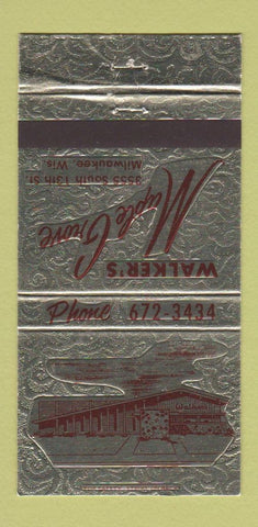 Matchbook Cover - Walker's Maple Grove Milwaukee WI 30 Strike