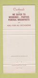 Matchbook Cover - Walker's Maple Grove Milwaukee WI 30 Strike