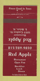 Matchbook Cover - Red Apple Restaurant South Beloit IL 30 Strike