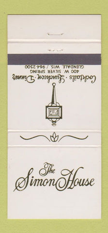 Matchbook Cover - Simon House Glendale WI 30 Strike