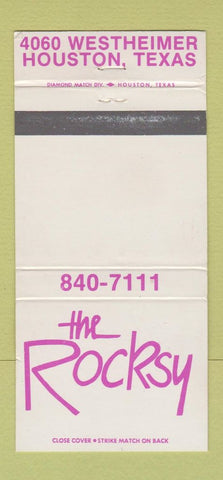 Matchbook Cover - The Rocksy Houston TX 30 Strike