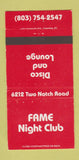 Matchbook Cover - Fame Night Club Disco WEAR 30 Strike