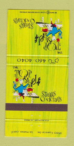 Matchbook Cover - The Top Shelf Steaks La Mesa CA 30 Strike