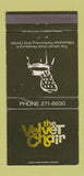 Matchbook Cover - The Velvet Chair Milwaukee WI WEAR 30 Strike
