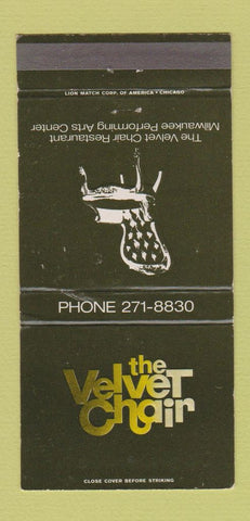 Matchbook Cover - The Velvet Chair Milwaukee WI WEAR 30 Strike