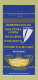 Matchbook Cover - Weissgerber's Seven Seas Delafield WI 30 Strike