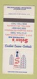 Matchbook Cover - Selen's Prime Rib Cudahy Madison Janesville WI 30 Strike