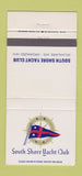 Matchbook Cover - South Shore Yacht Club Milwaukee WI 30 Strike