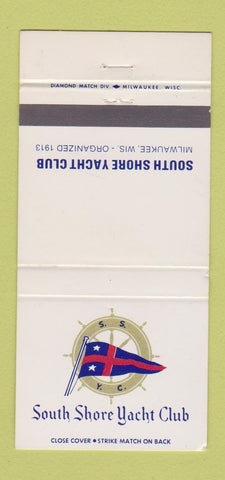 Matchbook Cover - South Shore Yacht Club Milwaukee WI 30 Strike