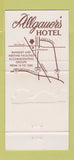 Matchbook Cover - Allgauer's Hotel Northbrook IL 30 Strike