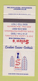 Matchbook Cover - Selen's Prime Rib Cudahy Madison Janesville WI 30 Strike