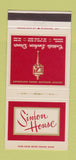 Matchbook Cover - Simon House Madison Milwaukee WI 30 Strike