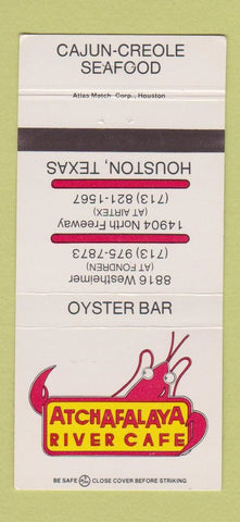Matchbook Cover - Atchafalaya River Cafe Houston TX 30 Strike