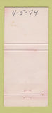 Matchbook Cover - Bernie's and Pappy's Restaurant Milwaukee WI 30 Strike