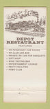 Matchbook Cover - Depot Restaurant Waukesha WI 30 Strike