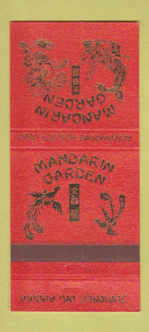 Matchbook Cover - Mandarin Garden Chinese Shawnee OK 30 Strike