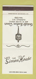 Matchbook Cover - Simon House Glendale WI 30 Strike