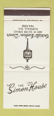 Matchbook Cover - Simon House Glendale WI 30 Strike