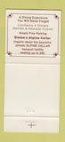 Matchbook Cover - Dietze's Alpine Cellar Milwaukee WI 30 Strike