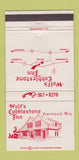 Matchbook Cover - Wolf's Cobblestone Inn Hartland WI 30 Strike