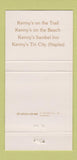 Matchbook Cover - Kenny's Restaurants Naples Sanibel FL 30 Strike