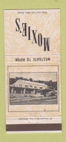 Matchbook Cover - Moxie's Restaurant Ripon WI 30 Strike