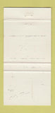 Matchbook Cover - Yeoman Steak Lobster Toronto ON 30 Strike