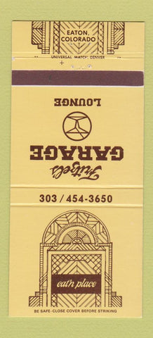 Matchbook Cover - Fritzel's Garage Lounge Eaton Colorado 30 Strike