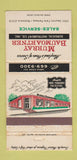 Matchbook Cover - Baumgartner Surgical Instrument Baltimore MD WEAR 30 Strike