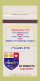 Matchbook Cover - Le Biaaritz Restaurant Newport Beach CA French 30 Strike