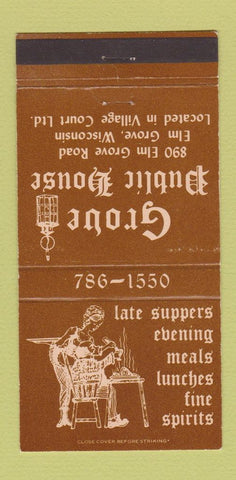 Matchbook Cover - Grove Public House Elm Grove WI 30 Strike