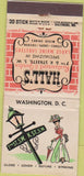 Matchbook Cover - Hall's Restaurant Washington DC 30 Stick