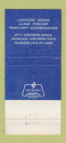 Matchbook Cover - Restaurant Jean Paul Milwaukee WI 30 Strike