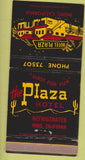 Matchbook Cover - Hotel Plaza Indio CA WEAR 30 Strike