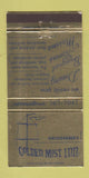 Matchbook Cover - Golden Mist Inn Madison? WI WEAR 30 Strike