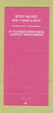Matchbook Cover - Ziegfeld's Strip Club San Antonio TX girlie 30 Strike