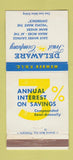 Matchbook Cover - Delaware Trust Company Dover Fairfax DE WEAR 30 Strike