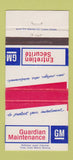 Matchbook Cover - GM General Motors Canada 30 Strike