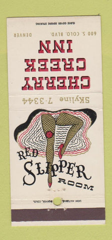Matchbook Cover - Cherry Creek Inn Denver Colorado girlie 30 Strike