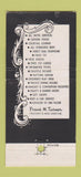 Matchbook Cover - Cherry Creek Inn Denver Colorado girlie 30 Strike