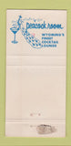 Matchbook Cover - Gladstone Hotel Casper WY 30 Strike