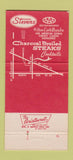 Matchbook Cover - Stevens Steaks Elmhurst IL 30 Strike